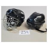 Pair of Bauer Hockey Helmets - Large