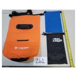 Lot of 3 Assorted Waterproof Bags