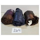 Lot of 3 Packable Goose-Down Throw Blankets