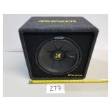 Kicker VComp S112 Car Subwoofer and Enclosure