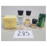 Lot of 4 Burberry Perfume / Cologne