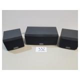 Lot of 3 Sony Speakers