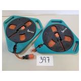 2 Gardena C20 Roll-Fix Garden Hoses