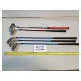 Lot of 5 Assorted U.S. Kids Golf Clubs