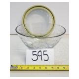 Princess House Fantasia 4 QT Glass Bowl with Lid