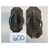 2 Handcrafted Horse Shoe Door Knockers