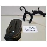 Handcrafted Horse Shoe Door Knocker & Horse Figure
