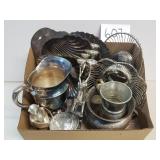 Lot of Assorted Metal and Silverplate Decor