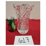 Heavy Crystal Glass Vase