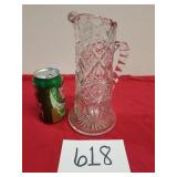 Heavy Crystal Glass Pitcher / Vase