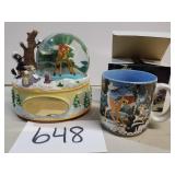Bambi Snowglobe and Coffee Mug