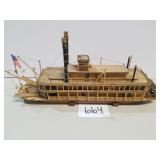 Paddlewheel Wood Model Ship