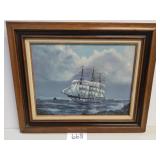 Framed Captain Bo Lars Canvas Print