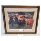 Framed "Running the Gauntlet at Vicksburg" Poster