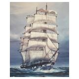 Framed Captain Bo Lars "Thessalus" Canvas Print