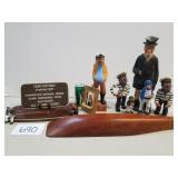 Carved Wood and Resin Sailor Decor