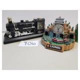 2 Train-Themed Clocks