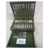 Vintage Oneida Flatware with Wood Box