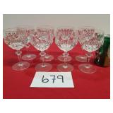 8 Nachtmann Bleikristall Crystal Wine Glasses