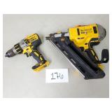 Dewalt 20V Cordless 3-1/2" Framing Nailer + Drill