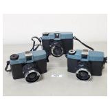 3 Vintage Diana 120mm Film 60s / 70s Toy Cameras