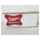 Miller Lighted Beer Bar Sign / Menu Display