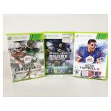 Xbox 360 Games - NCAA Football and Rugby