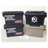 4 Small Plastic Ammo Boxes (No Ship)
