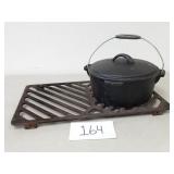 Cast Iron Dutch Oven and Grill Grate (No Ship)