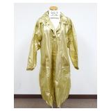 Vintage 80s / 90s Betmar Gold Vinyl Maxi Raincoat