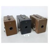 Vintage Kodak Rainbow Hawk-Eye No. 2 Box Cameras