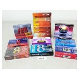 15 Hi8 and 8mm Video Cassette Tapes