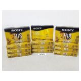 12 Sony Hi8 HMP Cassette Tapes