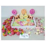 Vintage Kitschy Candyland Christmas Ornament Lot