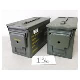 2 Metal Ammo Cans (No Ship)