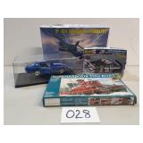 Revell Models & Burago Car in Display