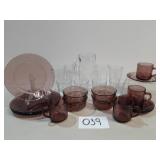 Crown Corning Dinnerware w/Pitcher & Glasses Crown Corning Dinnerware w/Pitcher & Glasses