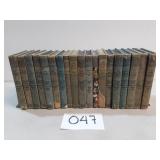 19 Vintage Books w/ Bookends 19 Vintage Books w/ Bookends