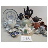 Large Lot of Novelty Tea Pots & Cups