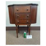 Vintage Wood Martha Washington Sewing Cabinet