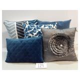5 Coordinating Decorative Pillows 5 Coordinating Decorative Pillows