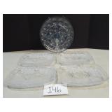 Lovely Crystal & Glass Serving Trays