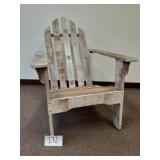 Adirondack Style Chair Beach Weathered