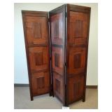 3 Panel Wood Room Divider Screen