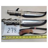3 Fixed Blade Survival Knives 3 Fixed Blade Survival Knives