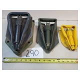 3 Metal Folding Shovels