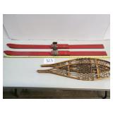 Vintage Wood Skis & Snowshoes