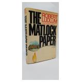 THE MATLOCK PAPER  ROBERT LUDLUM  1ST EDITION  INS