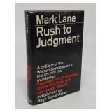 RUSH TO JUDGEMENT MARK LANE SIGNED FIRST EDITION