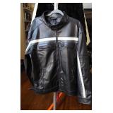 Point Zero brand faux leather racing jacket